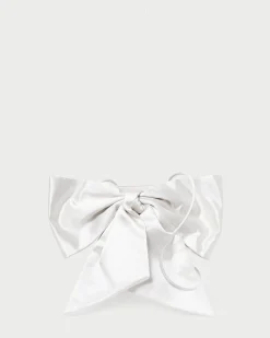Violet Cream Woven Bow Crossbody