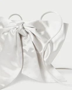 Violet Cream Woven Bow Crossbody