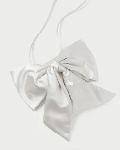 Violet Rose Satin Bow Crossbody