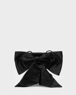 Violet Rose Satin Bow Crossbody