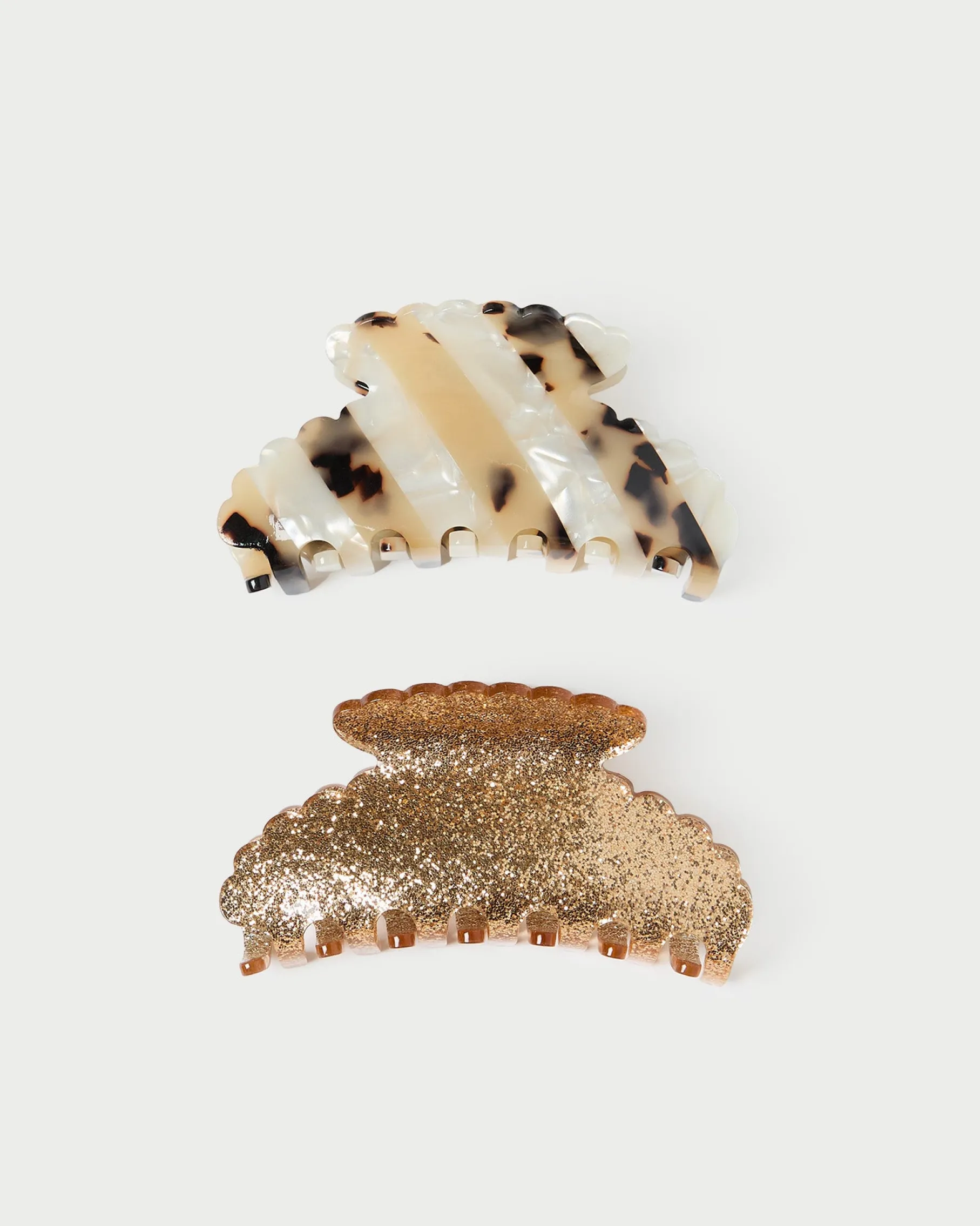 Yuri Champagne/Tortoise Clip Set